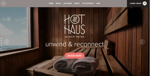 A website for a new venture – Hot Haus